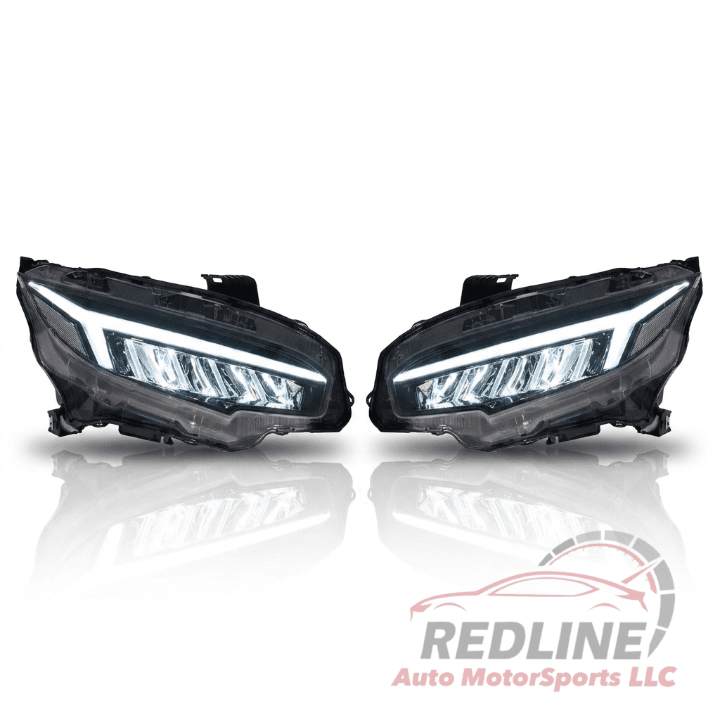 Honda Civic 10th Gen RGB Audi Style DRL LED Headlights