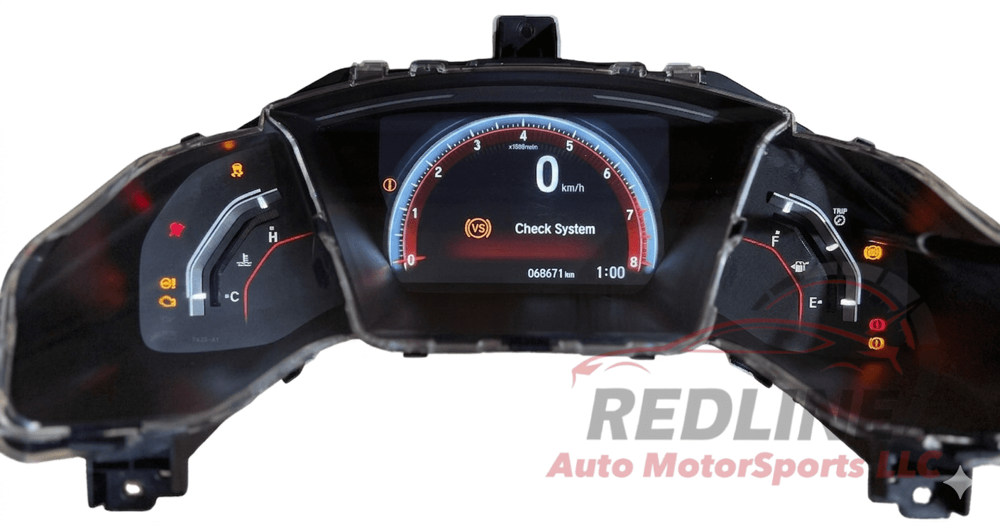Honda Civic X Si Red Meter